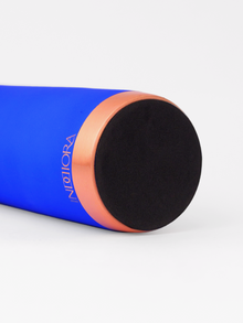 INDDIORA Pure Copper Water Bottle 950 ml Blue Silk Design