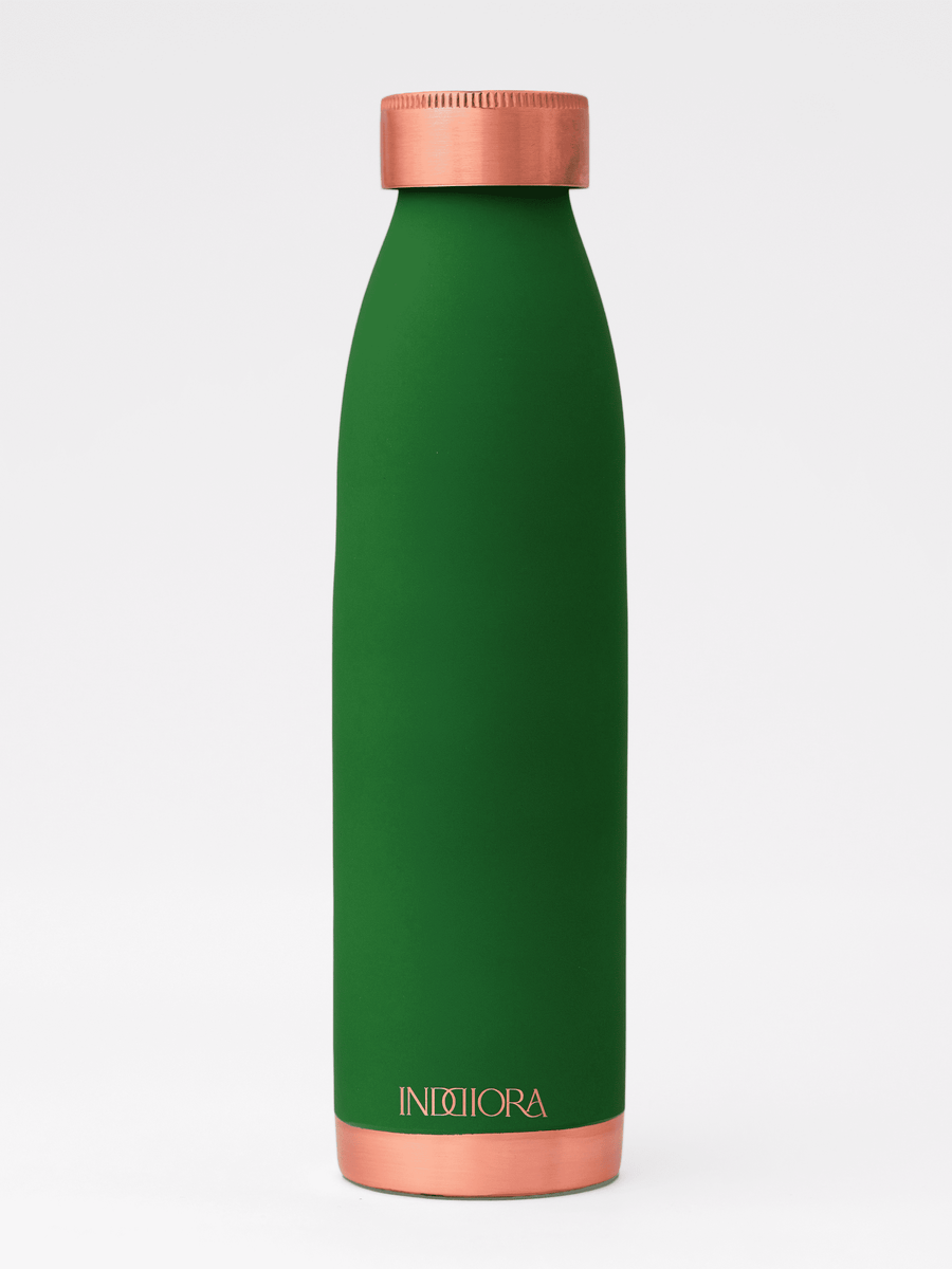 Pure Copper Water Bottle | Silk Matte Finish | for Home, Office, Gym & Travel