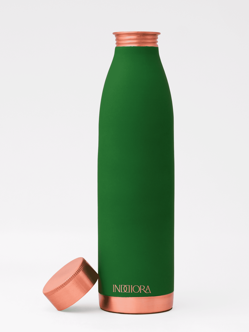 Pure Copper Water Bottle | Silk Matte Finish | for Home, Office, Gym & Travel