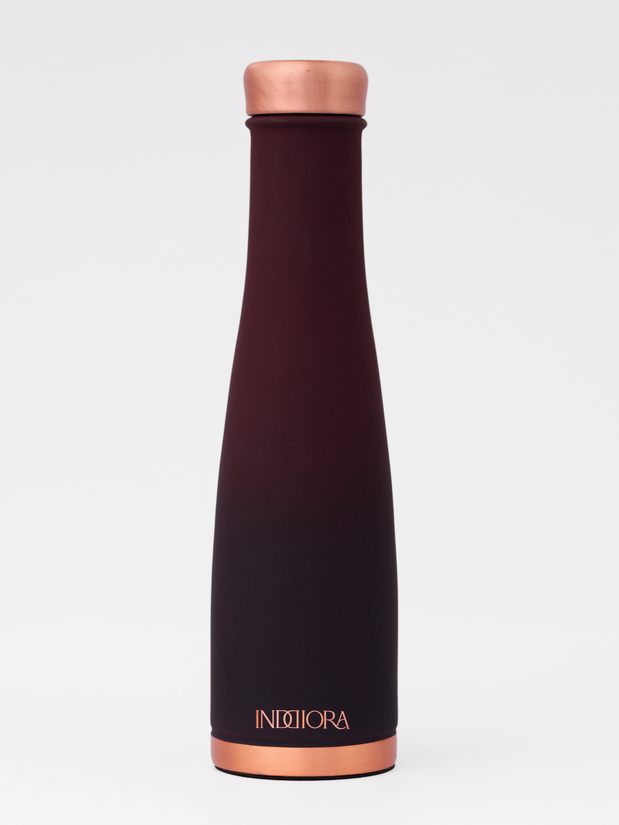 Pure Copper Water Bottle |  Silk Matte Finish | for Home, Office, Gym & Travel